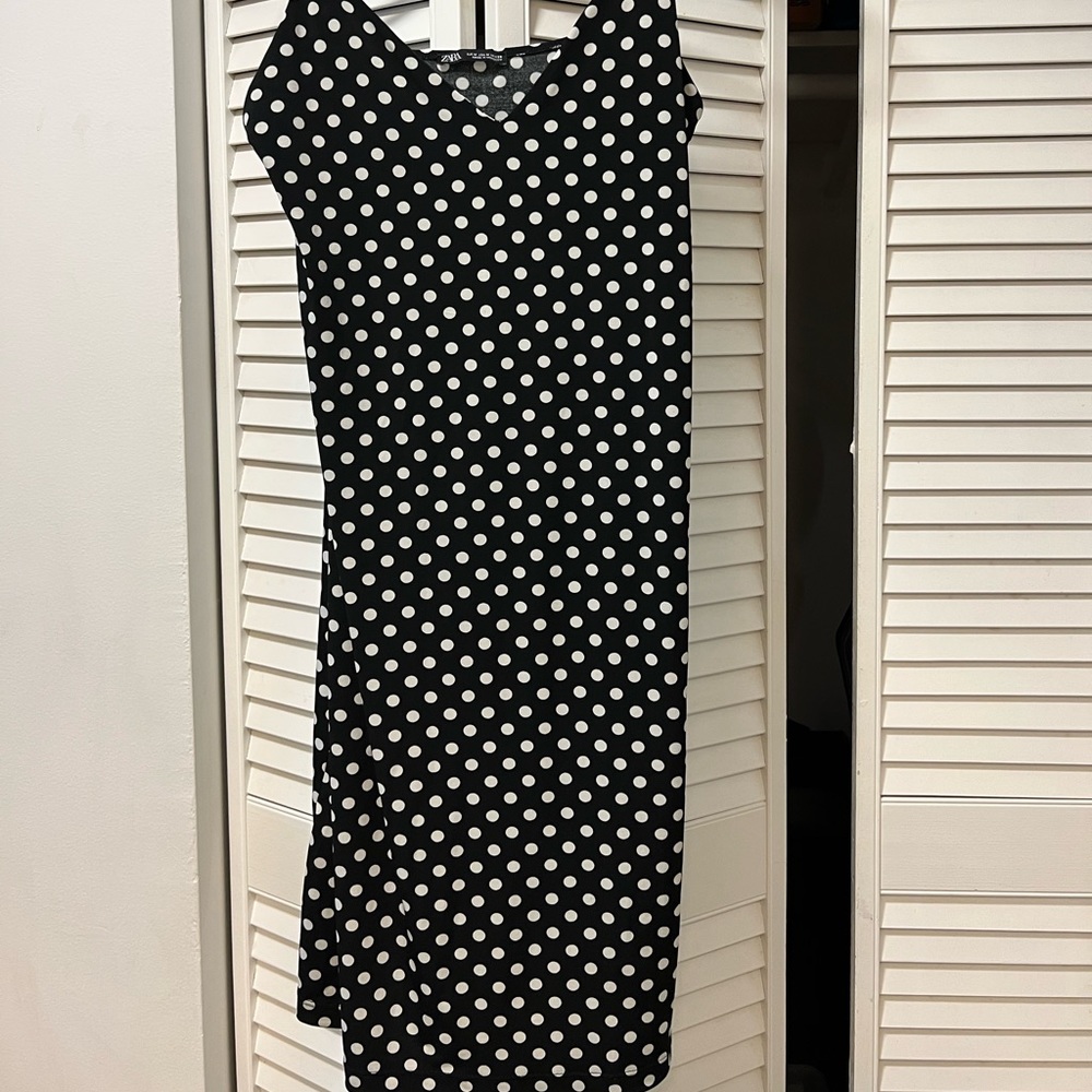 Zara polka dot dress